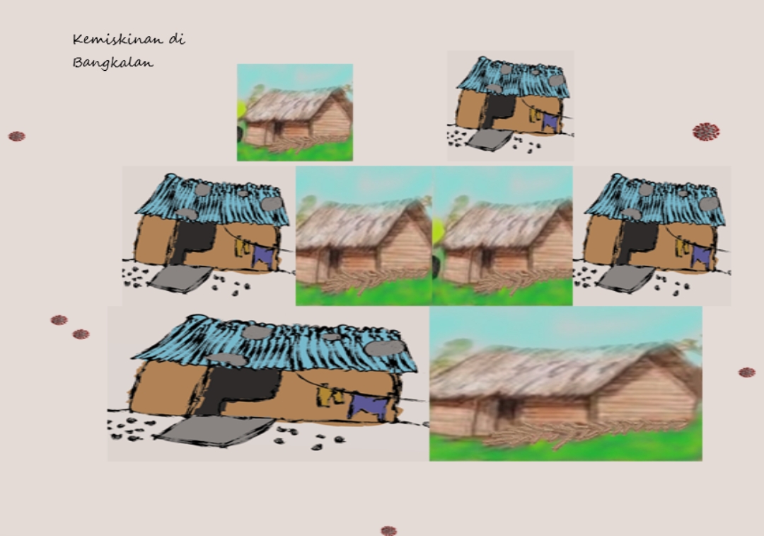 Rumah penduduk miskin di Bangkalan