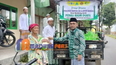 Menuju Hari Fitrah, PR NU, GP Ansor dan Banser Kembang Jeruk Santuni Kaum Dhuafa