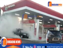 Terjadi Ledakan dari dalam Mobil Kijang di SPBU Sumenep