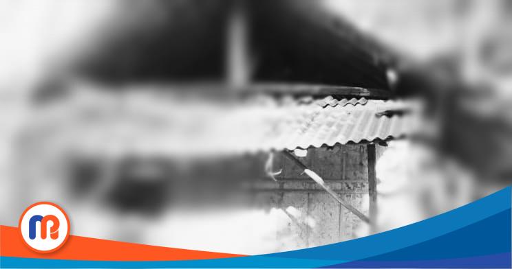 Terlihat Rumah Gubuk Punya Orang Miskin