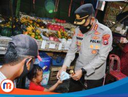 Kasus Omicron di Surabaya Meningkat, Kapolrestabes Turun ke Pasar Tradisional