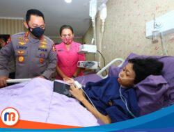 Kapolri Jenguk Sinta Aulia, Anak Penderita Tumor Kaki