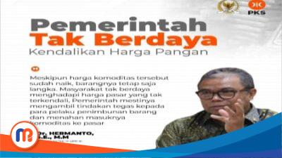 Pemerintah tak Berdaya Kendalikan Harga Pangan