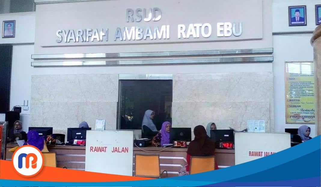 Tampak tempat administrasi jalur mandiri maupun BPJS Rumah Sakit Umum Daerah (RSUD) Syarifah Ambami Rato Ebu (Syamrabu) Kabupaten Bangkalan, saat melayani pasien