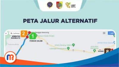 Peta jalur alternatif lalulintas