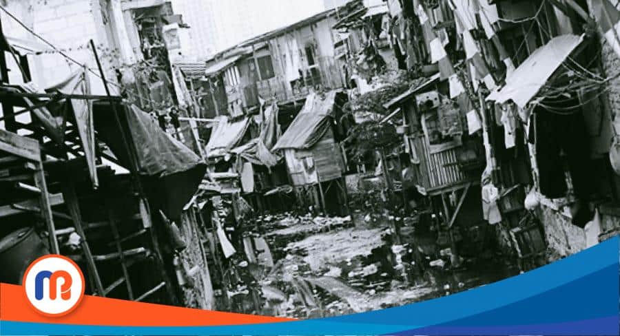 Wilayah kumuh hunian keluarga miskin