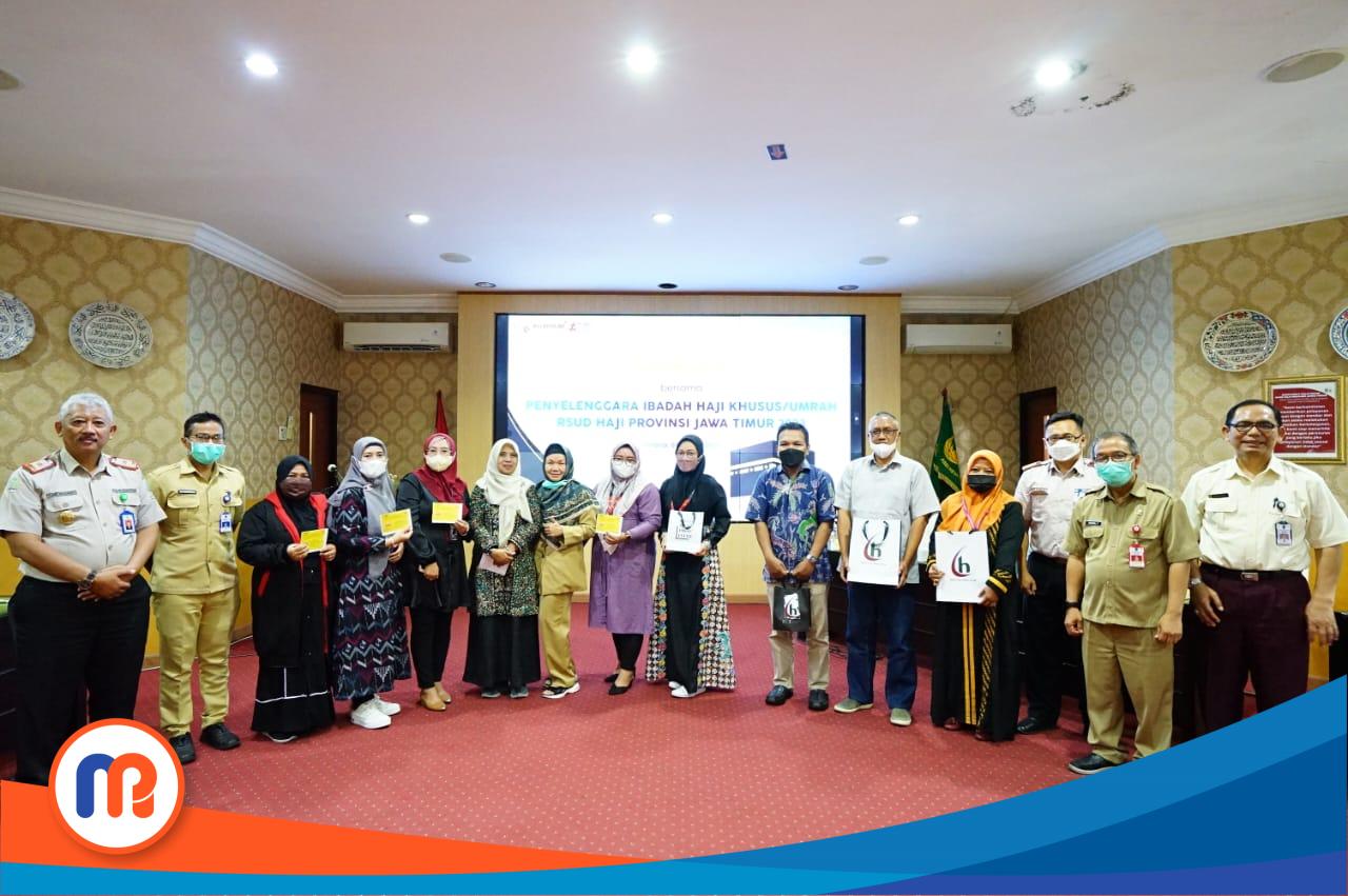 Kegiatan koordinasi yang dikemas acara "Bincang Santai Pimpinan RSUD Haji dan Pimpinan Biro Travel Haji dan Umroh" Provinsi Jawa Timur