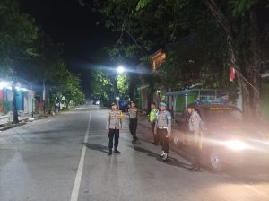 Patroli Polres Sumenep sepanjang Lingkar Timur dan Barat, Jalan Trunojoyo serta Jalan Dipenogoro Kecamatan Kota Sumenep