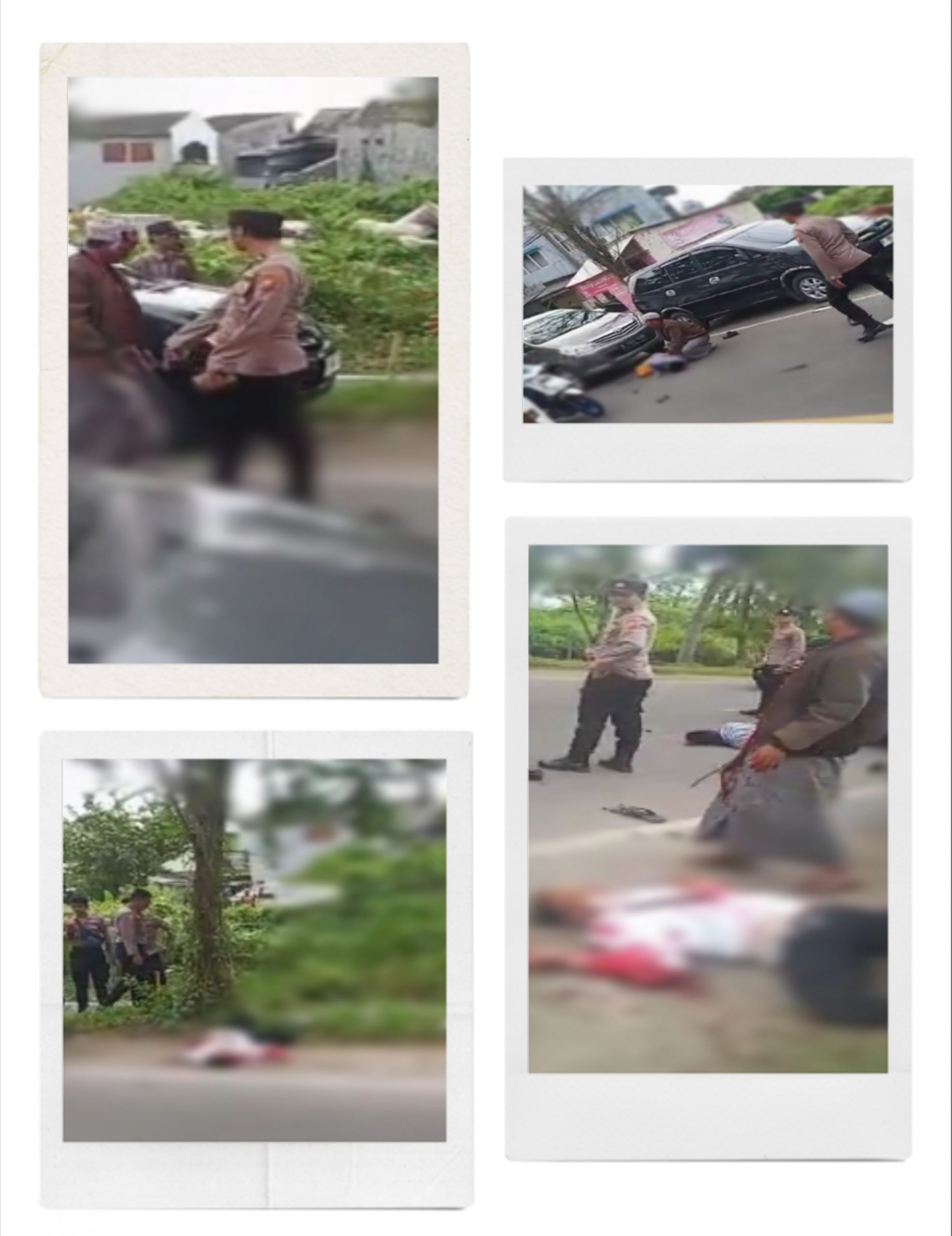 Foto kejadian pembacokan motif Pilkades dengan korban meninggal dunia dan luka-luka, Rabu (5/4/2023) siang (Dok. Madurapers, 2023).