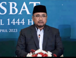 Pemerintah Tetapkan 1 Syawal 1444 H pada Hari Sabtu Tanggal 22 April 2023