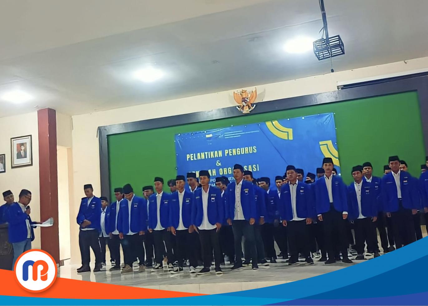 Pelantikan PK PMII STKIP PGRI Sumenep masa khidmat 2023-2024 resmi dilantik pada Jumat (02/05/2023) yang bertempat di di Aula Kemenag setempat (Sumber Foto: Istimewa, 2023). 