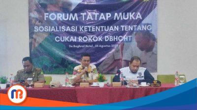 Satpol PP Sumenep Libatkan Puluhan Pedagang pada Sosialisasi Cukai Rokok 