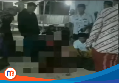 Tangkapan layar perisitiwa carok di Ju’ Korong, Desa Bumianyar, Kecamatan Tanjung Bumi, Kabupaten Bangkalan, Jumat malam (12/1/2024), pukul 19.00 WIB (Dok. Madurapers, 2024).