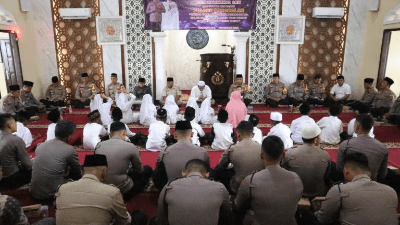 Peringatan Isra Mi’raj Nabi Besar Muhammad s.a.w., Polres Kabupaten Bangkalan (Sumber foto: Humas Polri, 2024).