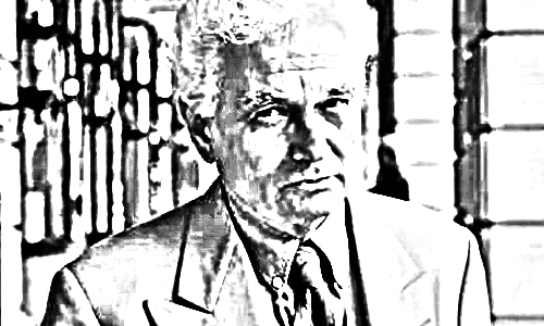 Jacques Derrida, filsuf dari Prancis yang dikenal sebagai salah satu tokoh terpenting dalam perkembangan aliran filsafat kontemporer "dekonstruksi" (Dok. Madurapers, 2024).