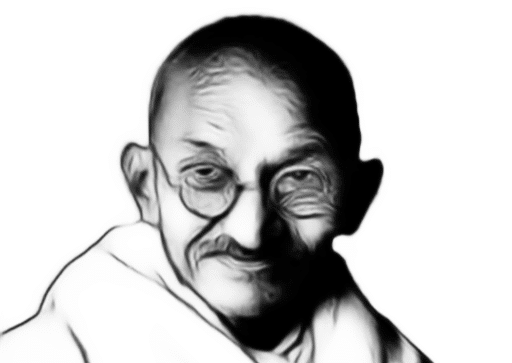 Mahatma Gandhi, seorang tokoh penting dalam sejarah India modern, dikenal karena perjuangannya yang tanpa kekerasan untuk kemerdekaan India dari penjajahan Inggris