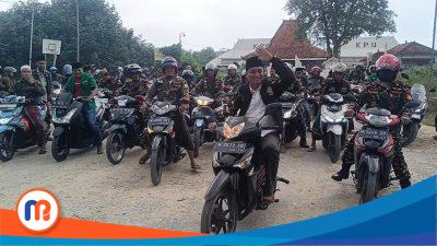 Konvoi Purna Tugas, Ketua KPU Sumenep Motoran Bareng Ratusan Kader Ansor 
