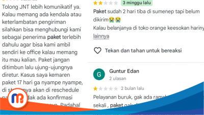 Fakta Baru Pelayanan Buruk Kurir J&T Ekspress Sumenep