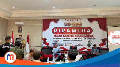 Jaga Kondusifitas Jelang Pilkada, Polres Sumenep Ngopi Bareng Insan Media 
