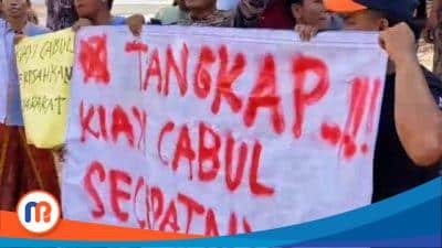 Cabuli Beberapa Santri, Warga Demo Tuntut Oknum Kiai di Bangkalan Penjarakan
