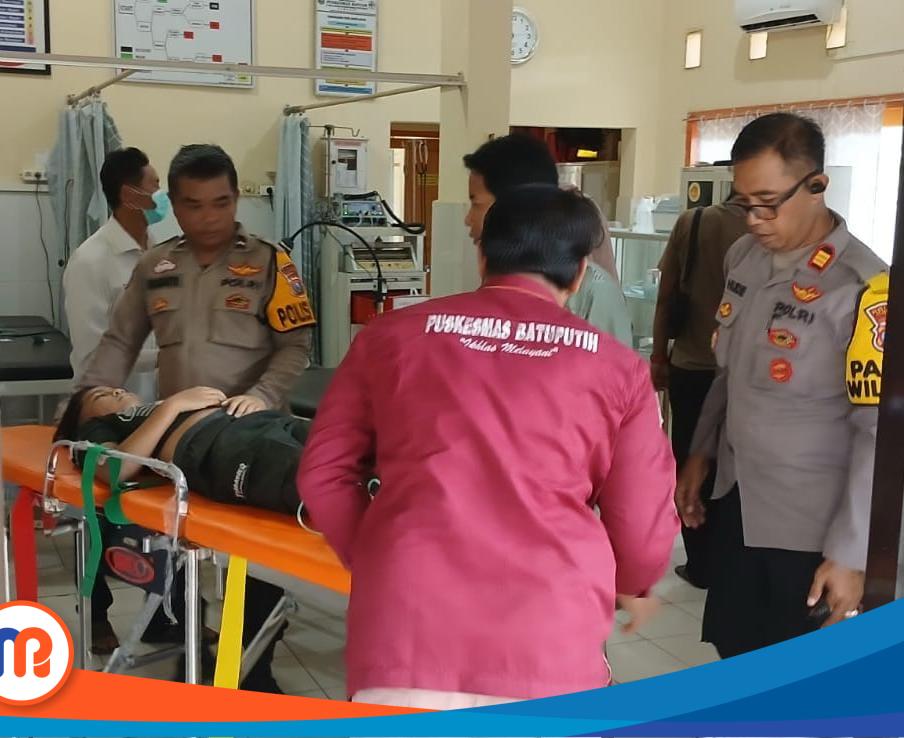 Foto korban, EA (10) warga Dusun Kebun Kelapa, RT 002 RW 003 Desa Kalianget Barat, Kecamatan Kalianget, Kabupaten Sumenep saat dilarikan ke rumah sakit setempat