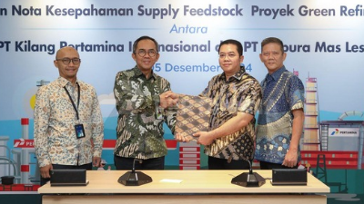 Penandatanganan Nota Kesepahaman (MoU) PT Kilang Pertamina Internasional (KPI) dengan PT Gapura Mas Lestari (GML)