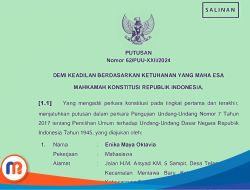 Putusan Bersejarah: MK Hapus Ambang Batas 20 Persen Pencalonan Presiden