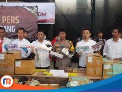 Polres Sampang Gagalkan Peredaran Rokok Ilegal, Satu Unit Mobil Box J&T Cargo Diamankan