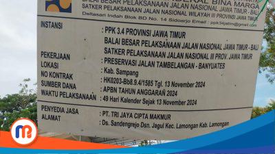 Pengerjaan Proyek PT Tri Jaya Cipta Makmur Rp13,9 M Bermasalah, Ormas Projo Sampang Ancam Lapor BPKP