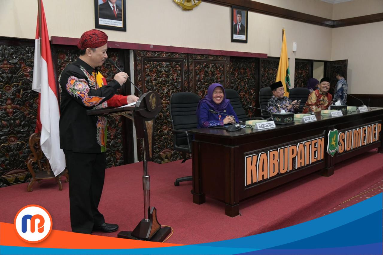 Kepala Bappeda Sumenep, Arif Firmanto, saat memberikan sambutan pada kegiatan Musrenbang, Jumat (28/03/2025)