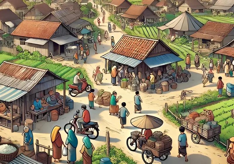 Ilustrasi gambaran kehidupan masyarakat miskin di Kabupaten Sampang, Madura, Jawa Timur (Jatim) tahun 2021-2024