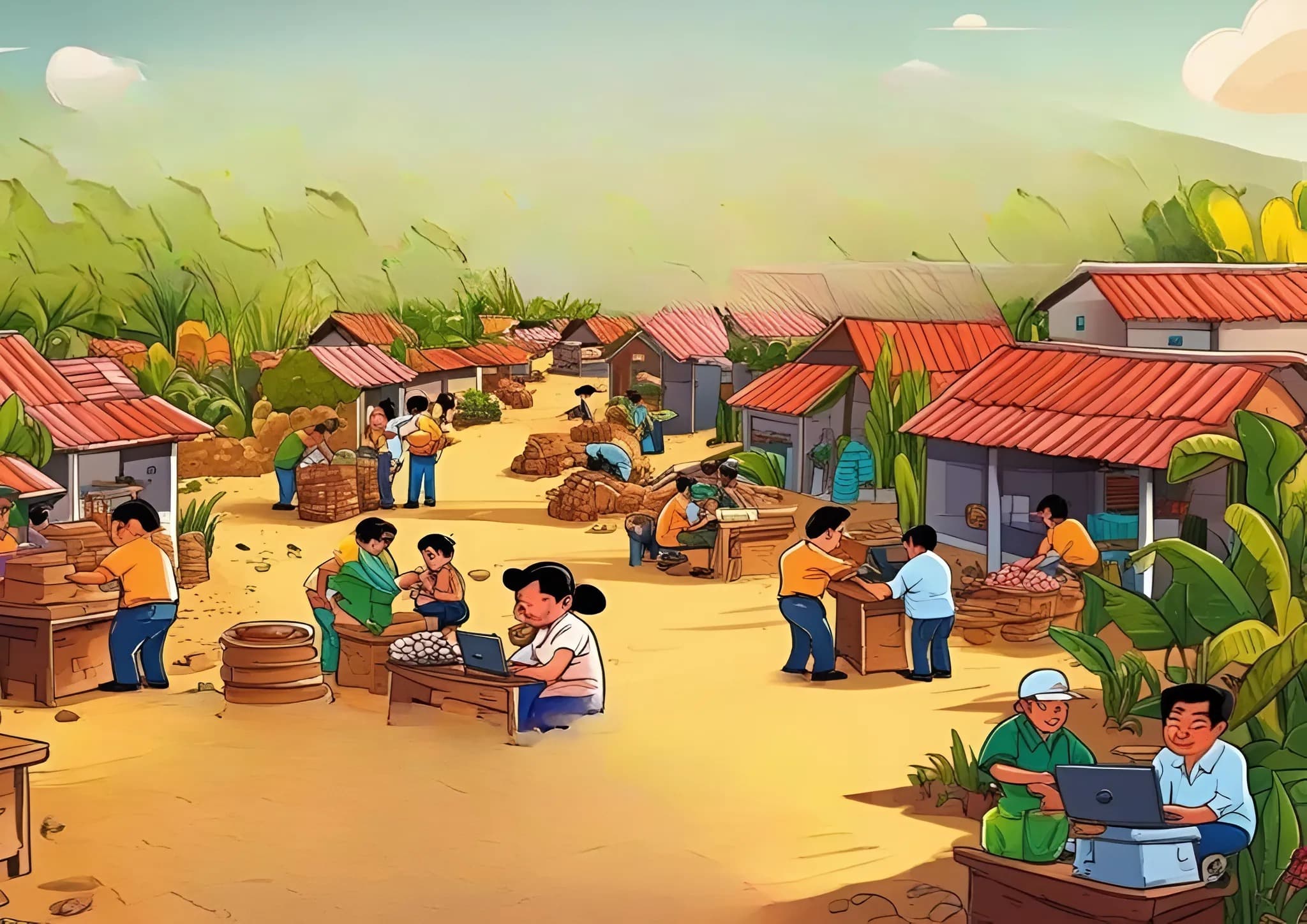 Ilustrasi kondisi ketenagakerjaan atau angkatan kerja di Kabupaten Sampang tahun 2024