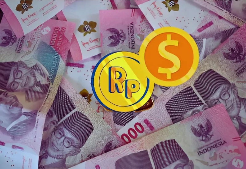 Ilustrasi nilai tukar Rupiah terhadap dolar AS pada 22-23 Mei 2025