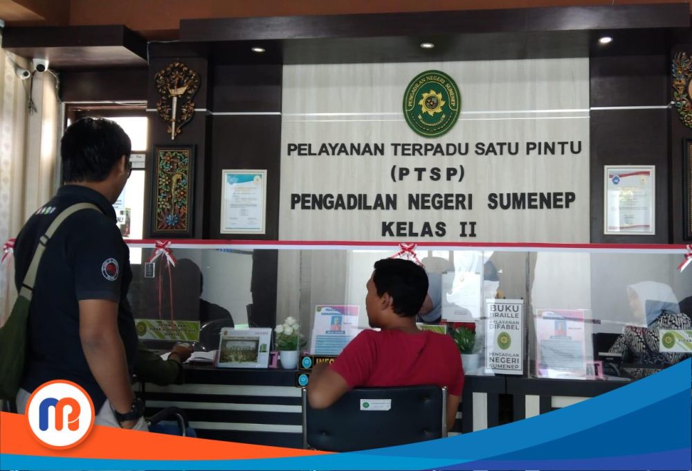 Potret Pengadilan Negeri Sumenep yang beralamat di Jl. KH. Mansyur No.49, Podak, Pabian, Kec. Kota Sumenep, Kabupaten Sumenep