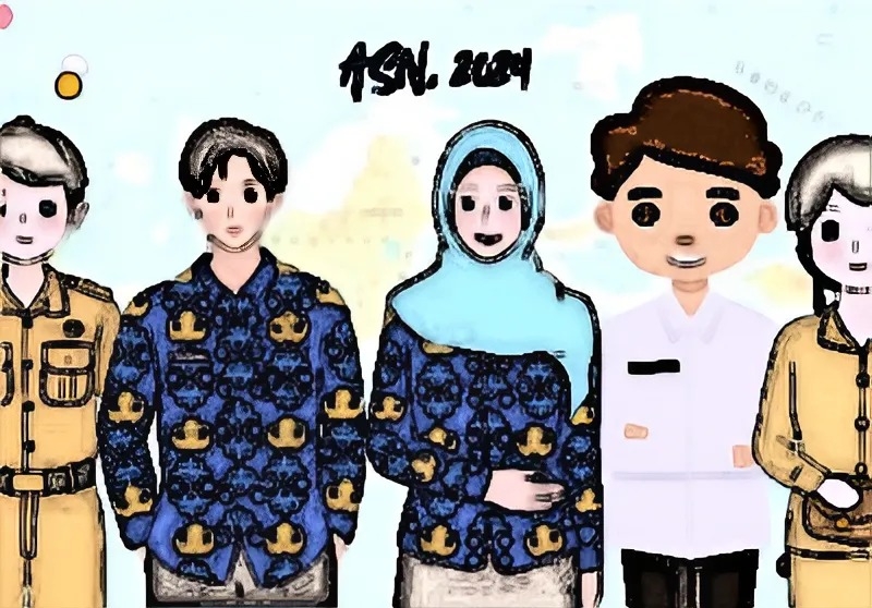 Ilustrasi Aparatur Sipil Negara (ASN) Indonesia tahun 2024. Jumlahnya menurut BPS mencapai 4.734.041 orang