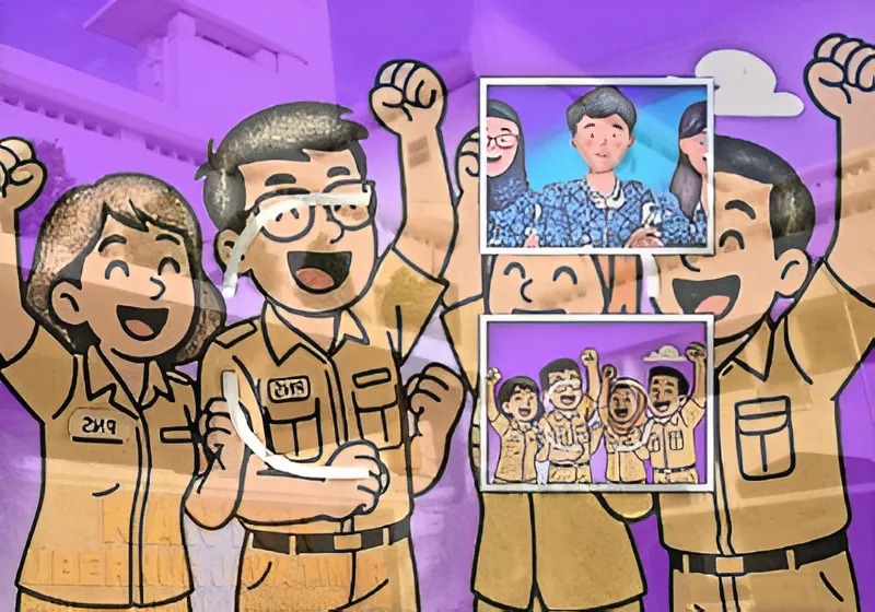 Ilustrasi Aparatur Sipil Negara (ASN) Pemerintah Provinsi (Pemprov) Jawa Timur (Jatim) pada tahun 2025