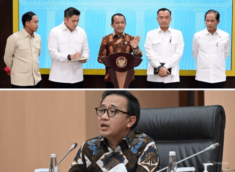 Bahlil Lahadalia, Menteri Energi dan Sumber Daya Mineral, dan Bambang Haryadi, Wakil Ketua Komisi XII DPR RI