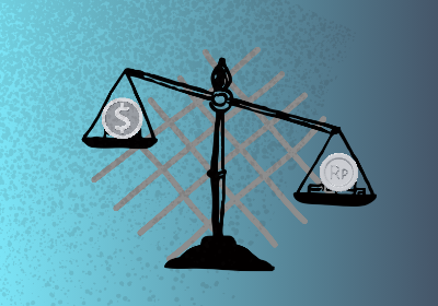 Ilustrasi neraca perdagangan Indonesia pada bulan April 2025