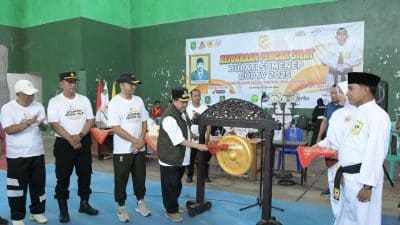 Potret kegiatan Kejuaraan Pencak Silat Bupati Sumenep Cup 4 antarpelajar se-Kabupaten Sumenep tahun 2025.