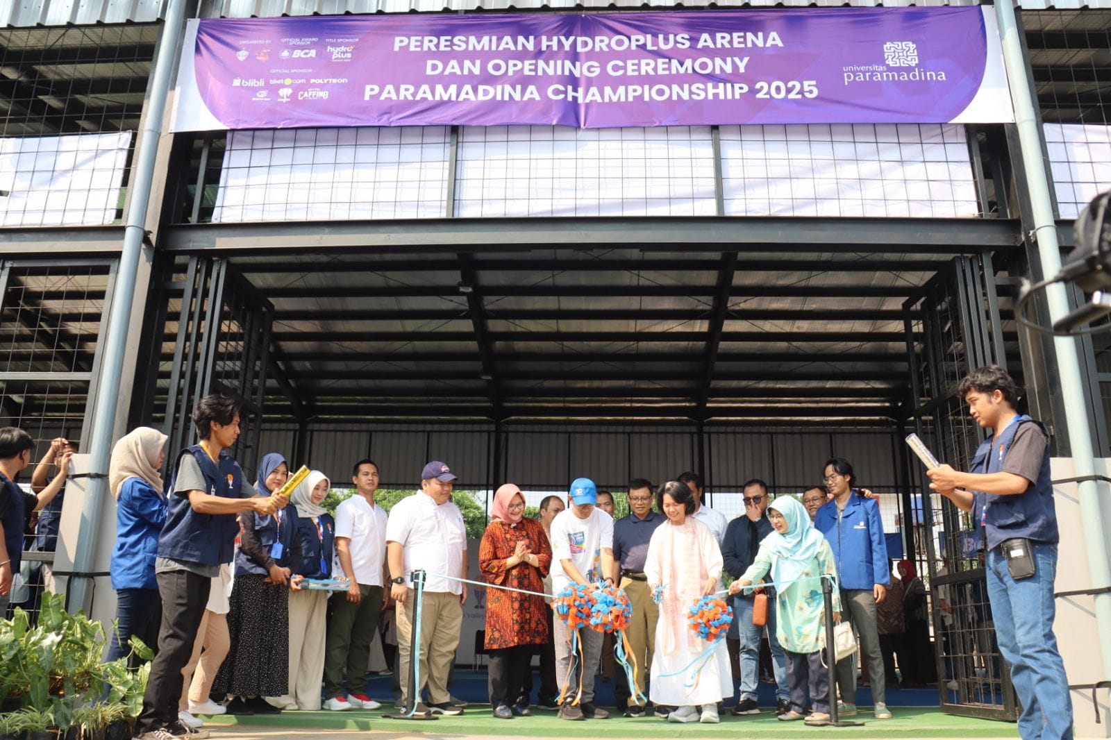 Peresmian Hydroplus Arena dan Opening Ceremony Paramadina Championship 2025, di Cipayung, Jakarta, Senin (21/07/2025).