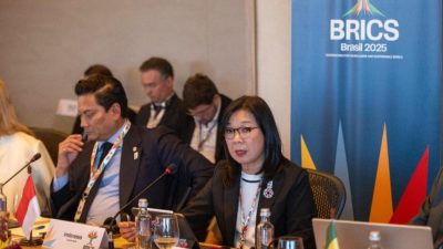 Pertemuan Menteri Keuangan dan Gubernur Bank Sentral BRICS di Rio de Jeneiro, Brasil, pada 4-5 Juli 2025.