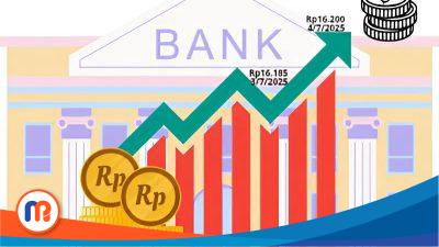 Nilai tukar Rupiah kembali melemah terhadap dolar AS menjelang akhir pekan. Bank Indonesia mencatat, Rupiah ditutup di level Rp16.185 per dolar AS pada Kamis (03/07/2025) dan pada Jumat (04/07/2025) ini merangkak naik menjadi Rp16.200.